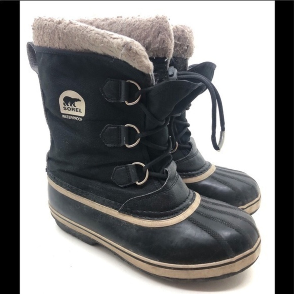 Sorel Winter Waterproof dark brown duck boots